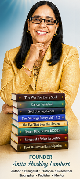 Anita Hackley Lambert, speaker, historian, biographer, influencer, evangelist Anita Hackley Lambert, speaker, historian, biographer, influencer, evangelist